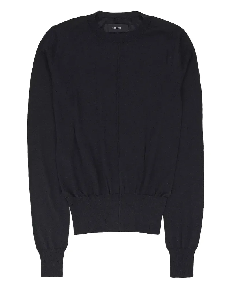 Amiri Pullover im Distressed-Look - Schwarz Schwarz