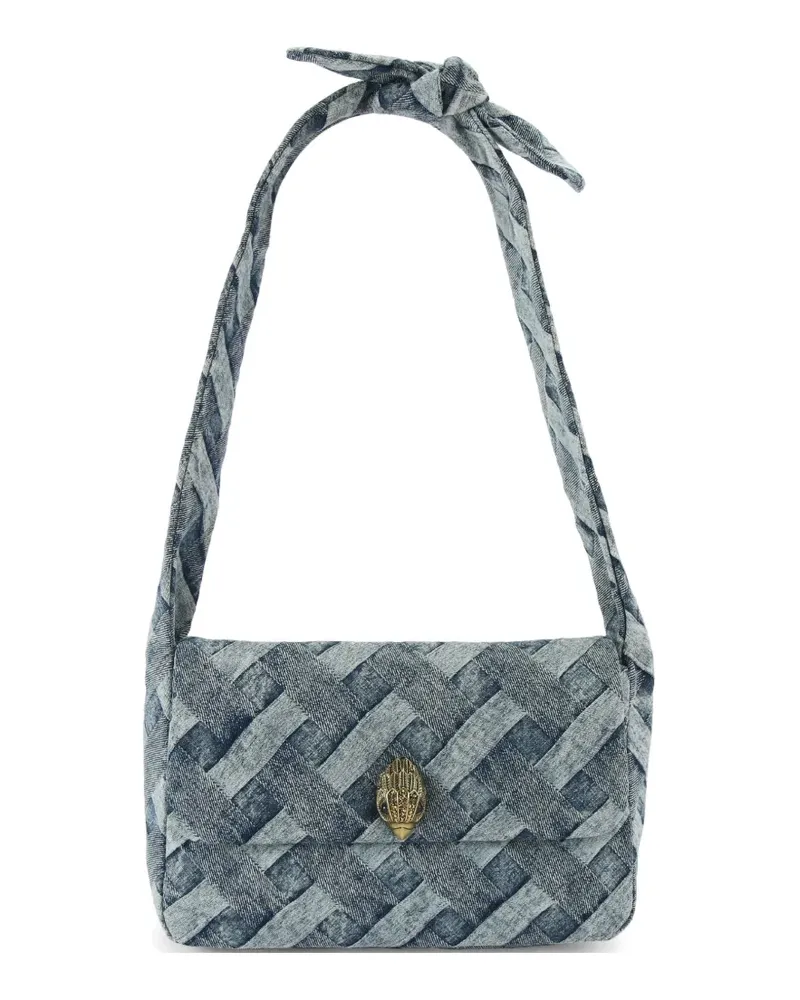 Kurt Geiger Kensington Knot Schultertasche mit Adlerkopf - Blau Blau