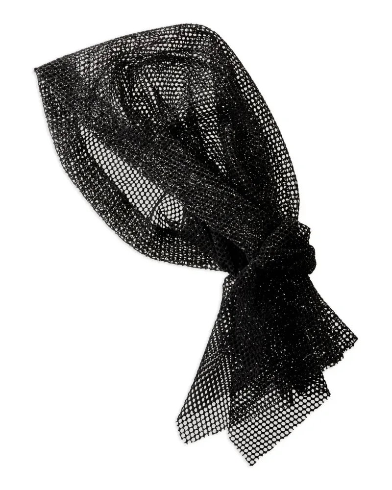 Maison Michel Schal aus Mesh - Schwarz Schwarz
