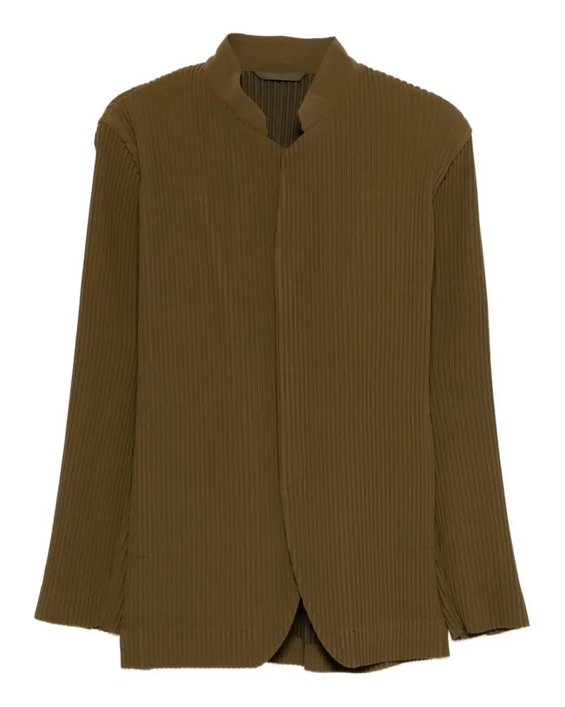 Issey Miyake Tuxedo pleated blazer - Grün Grün