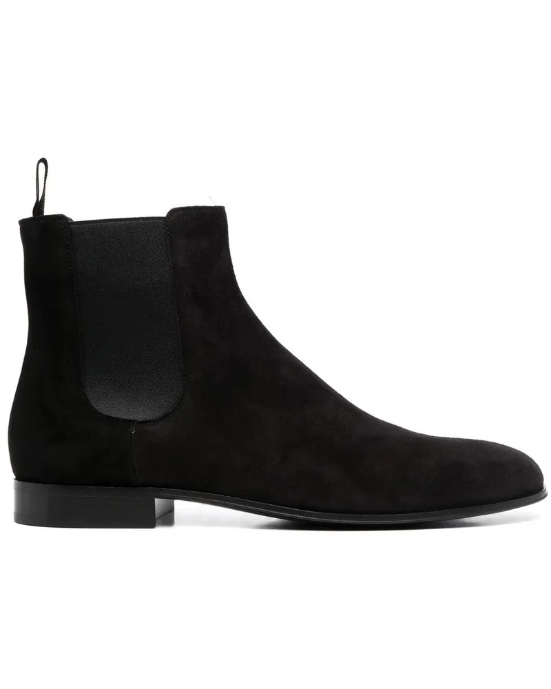 Gianvito Rossi Chelsea-Boots aus Wildleder Schwarz