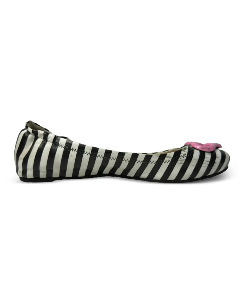 Sophia Webster Gestreifte Miami Ballerinas - Mehrfarbig Mehrfarbig