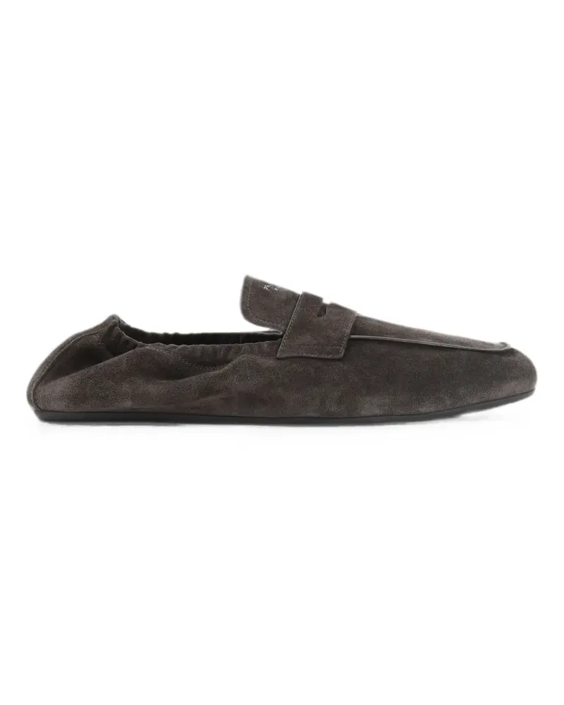 Prada suede penny loafers - Braun Braun