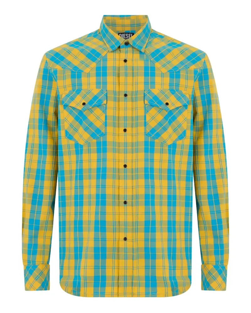 Diesel checkered western-style shirt - Gelb Gelb
