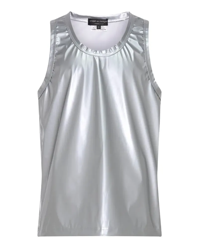 Comme des Garçons metallic-effect T-shirt - Silber Silber