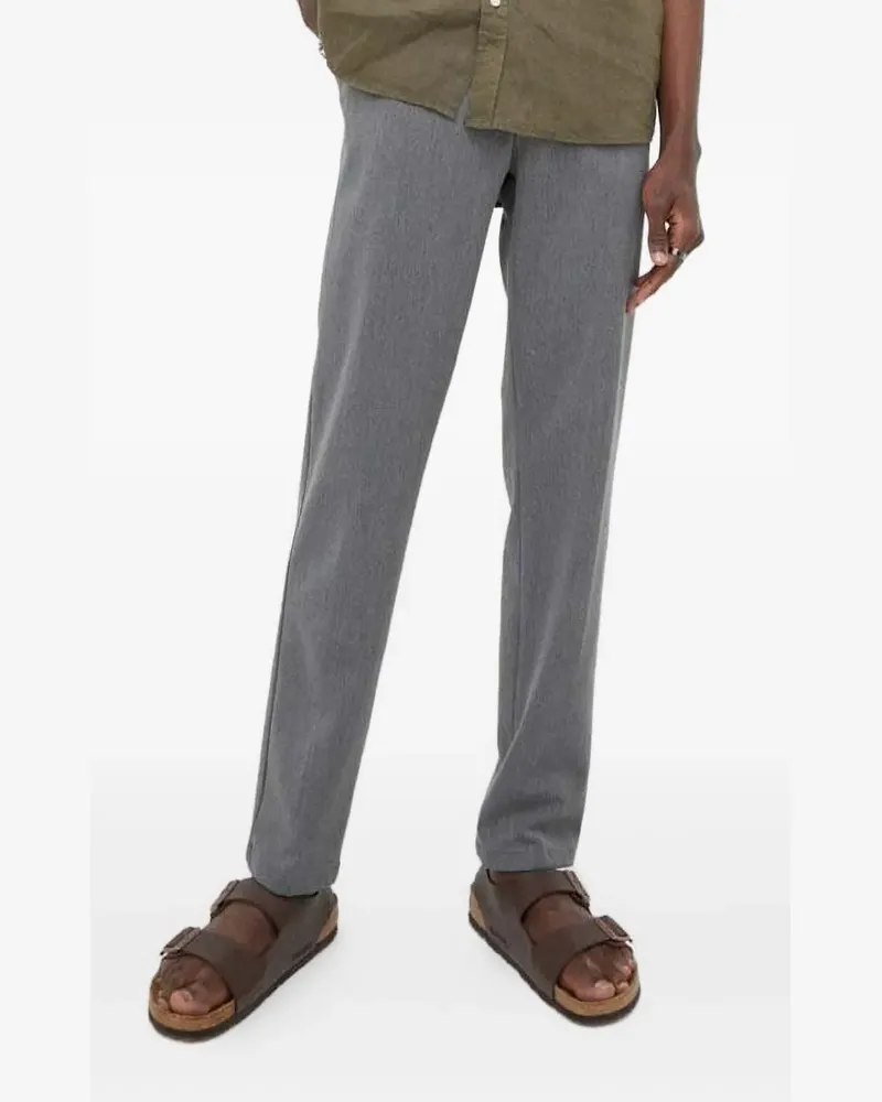 LES DEUX Strukturierte Hose mit geradem Bein - Grau Grau