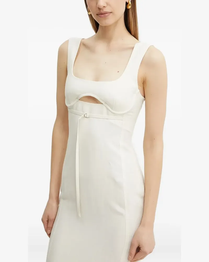 Patrizia Pepe Minikleid mit Cut-Out - Weiß Weiß