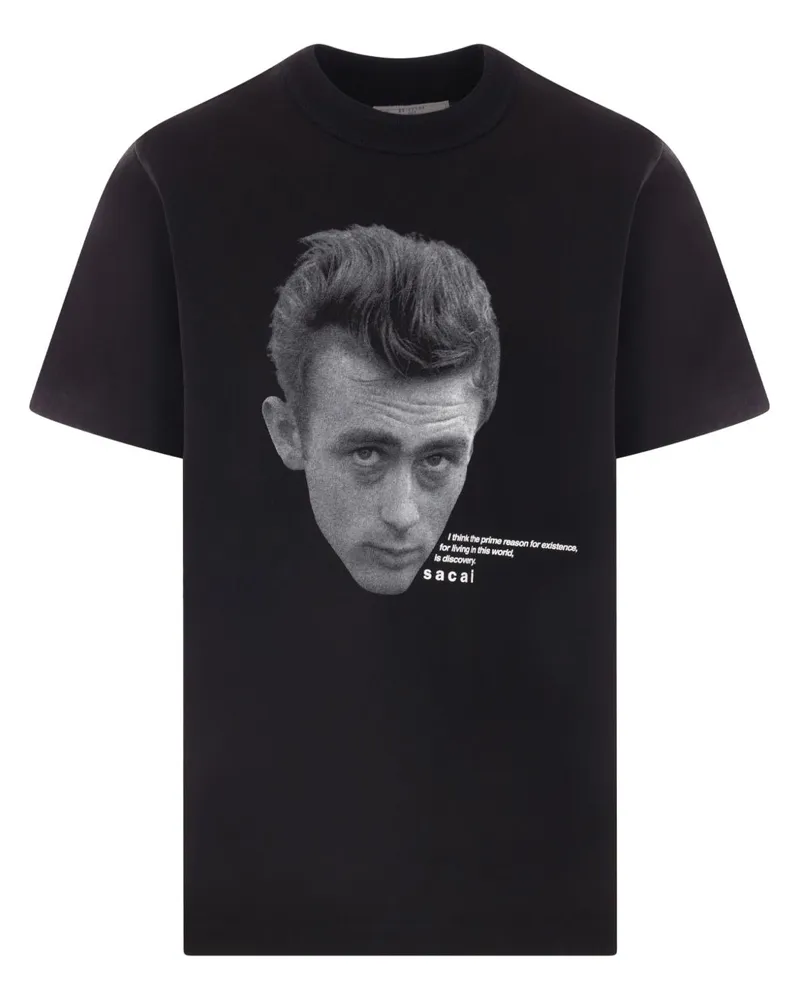 Sacai James Dean T-Shirt - Schwarz Schwarz