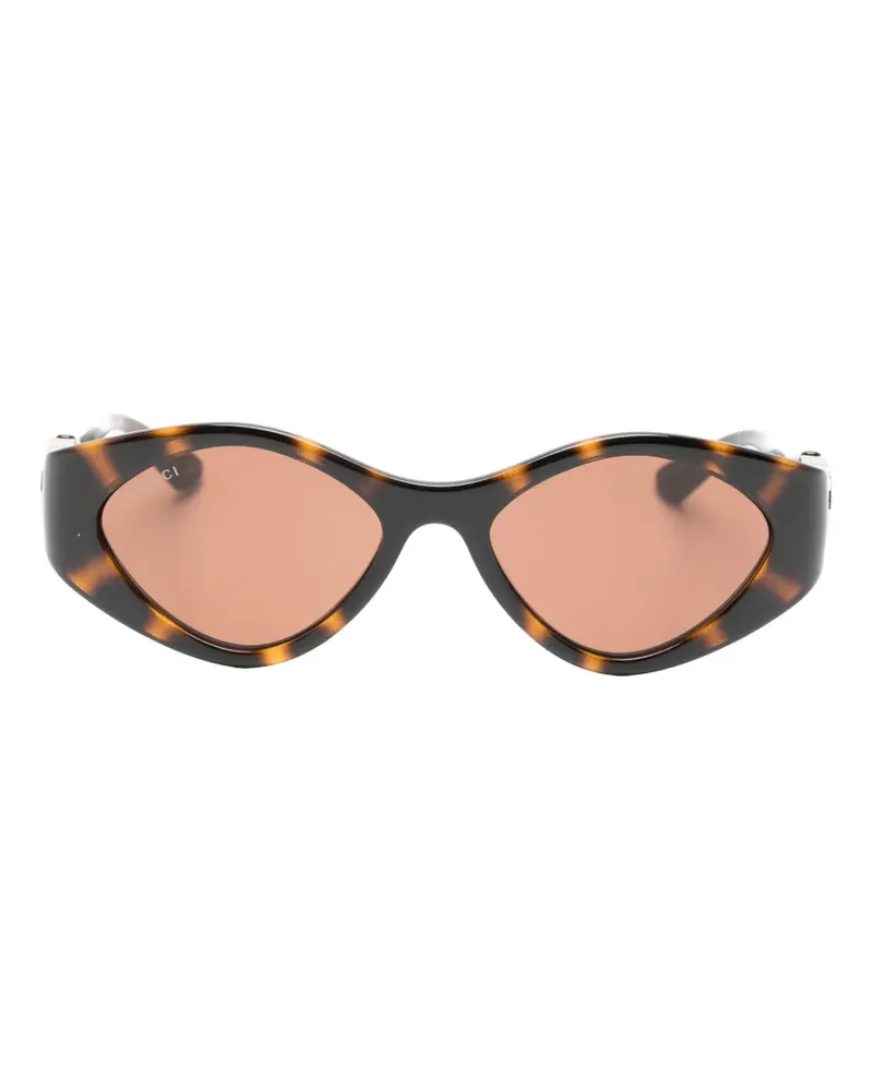 Gucci Interlocking G cat-eye sunglasses - Braun Braun