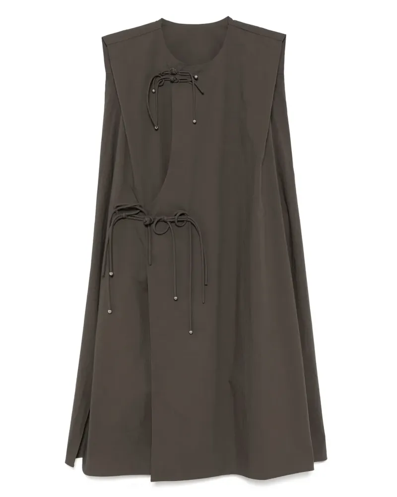 JNBY Verziertes Abendkleid mit schulterfreiem Design - Grün Grün