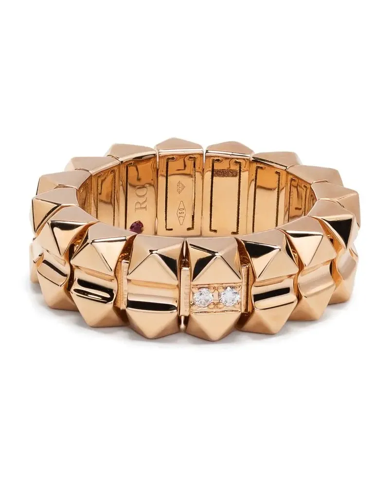 Roberto Coin 18kt Rotgoldring mit Diamanten - Rosa Rosa