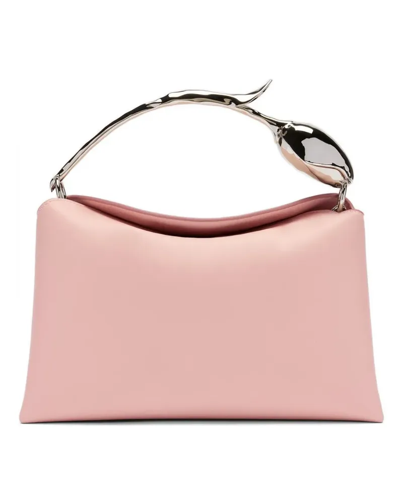 Erdem midi Bloom leather tote bag - Rosa Rosa