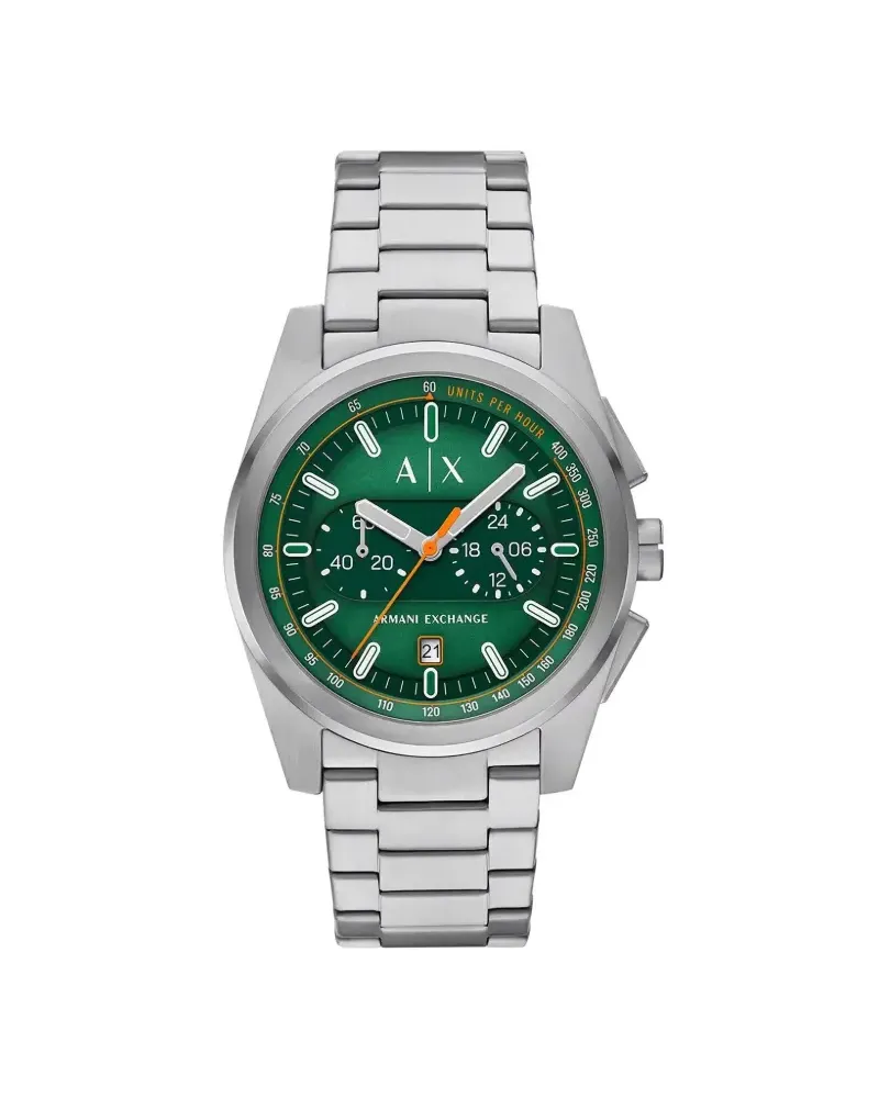 Armani Exchange Runde Armbanduhr 42mm - Grün Grün