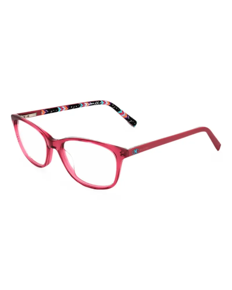 Missoni zigzag-print square-frame glasses - Rot Rot