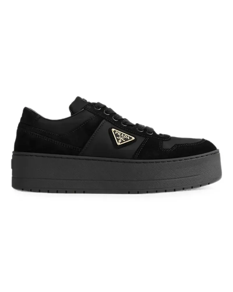 Prada Downtown Bold Re-Nylon and suede sneakers - Schwarz Schwarz