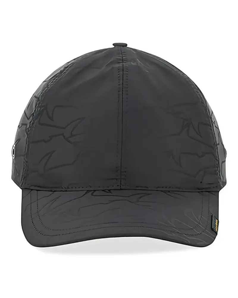 Paul & Shark sharks-print baseball cap - Schwarz Schwarz