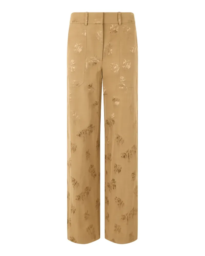 Veronica Beard Cole Hose mit weitem Bein - Nude Nude
