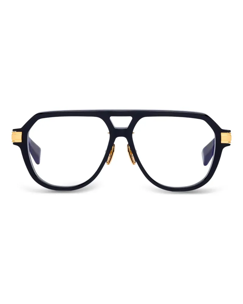 Balmain Francoise Brille mit geometrischem Gestell - Schwarz Schwarz
