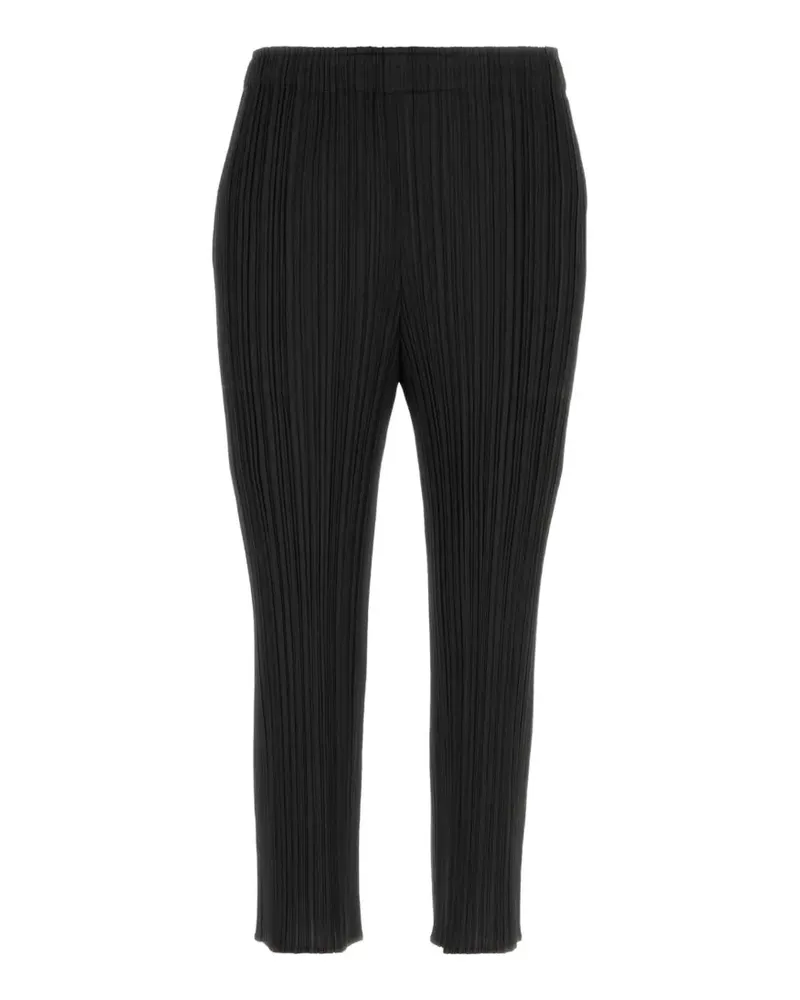 Issey Miyake Plissierte Hose - Schwarz Schwarz