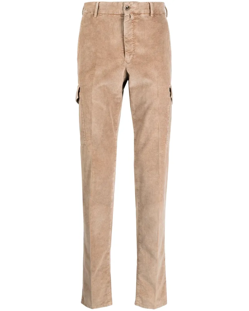 PT TORINO Straight-Leg-Hose aus Cord - Braun Braun