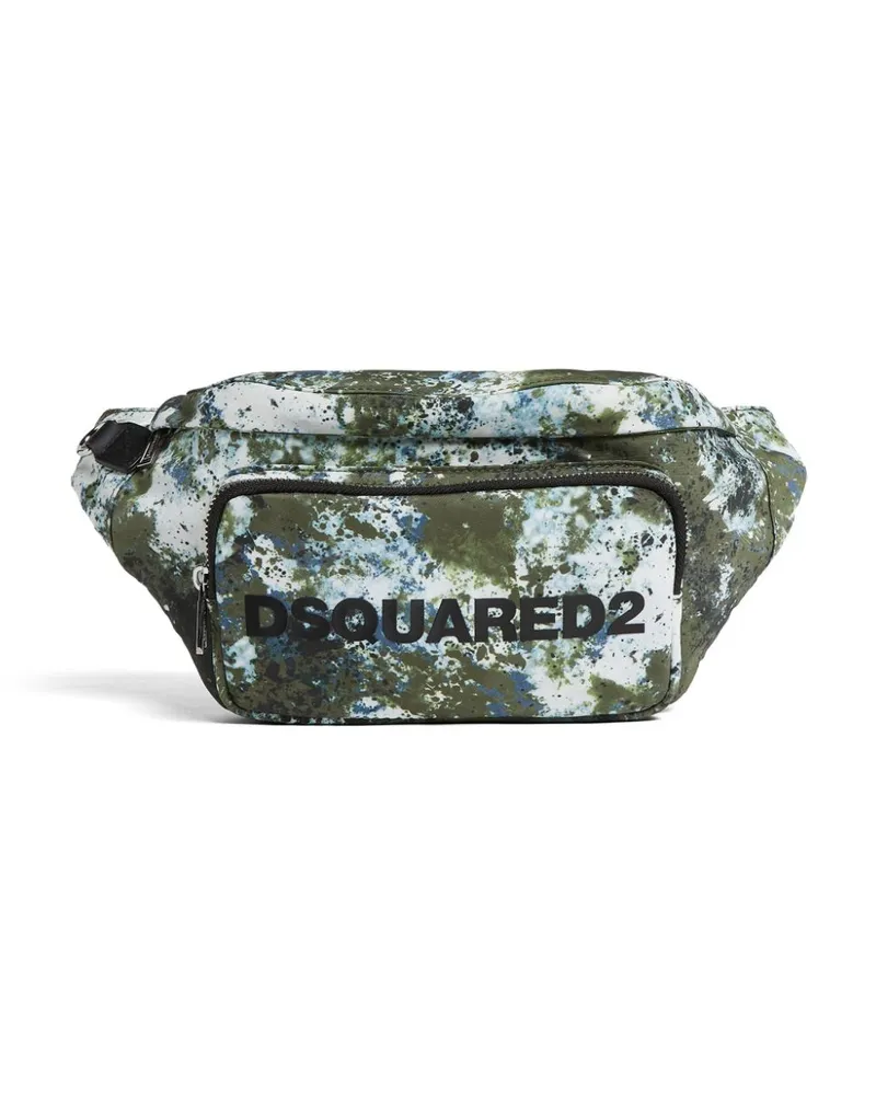 Dsquared2 Gürteltasche mit Graffiti-Effekt - Grün Grün