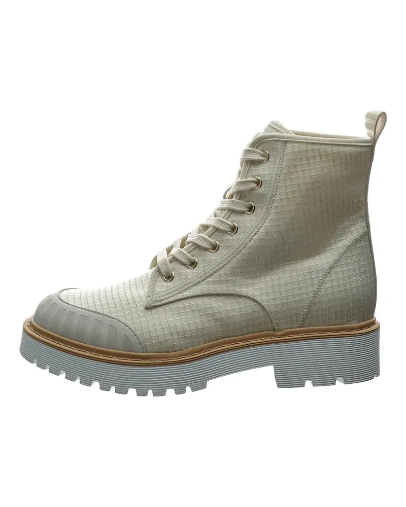 Hogan lace-up combat boots - Nude Nude