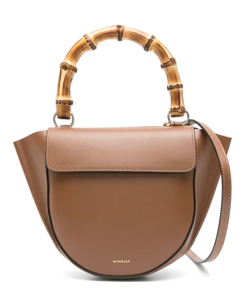 WANDLER Mini Hortensia Umhängetasche - Braun Braun
