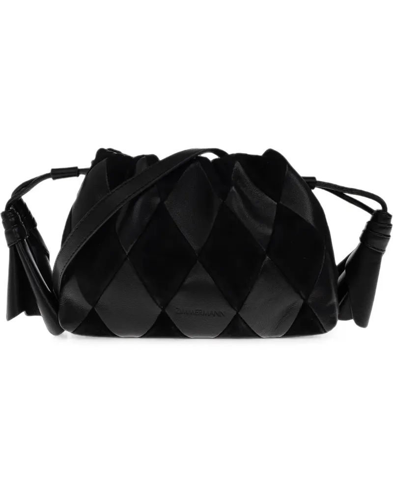 Zimmermann Kleine Cloud 91 Beuteltasche im Patchwork-Look - Schwarz Schwarz