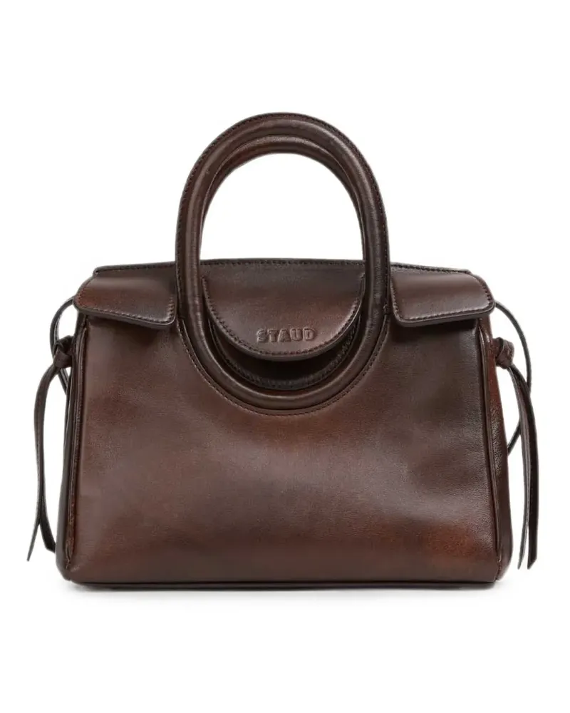 STAUD Maude leather tote bag - Braun Braun