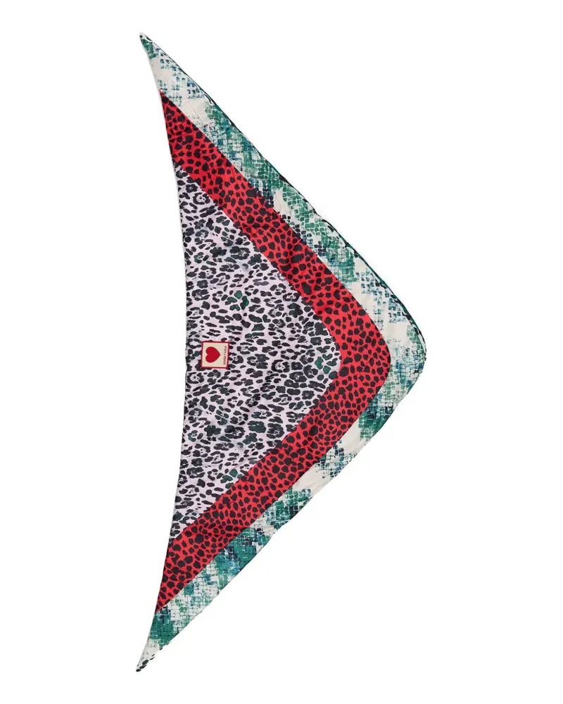 BIMBA Y LOLA leopard-snake print scarf - Rosa Rosa