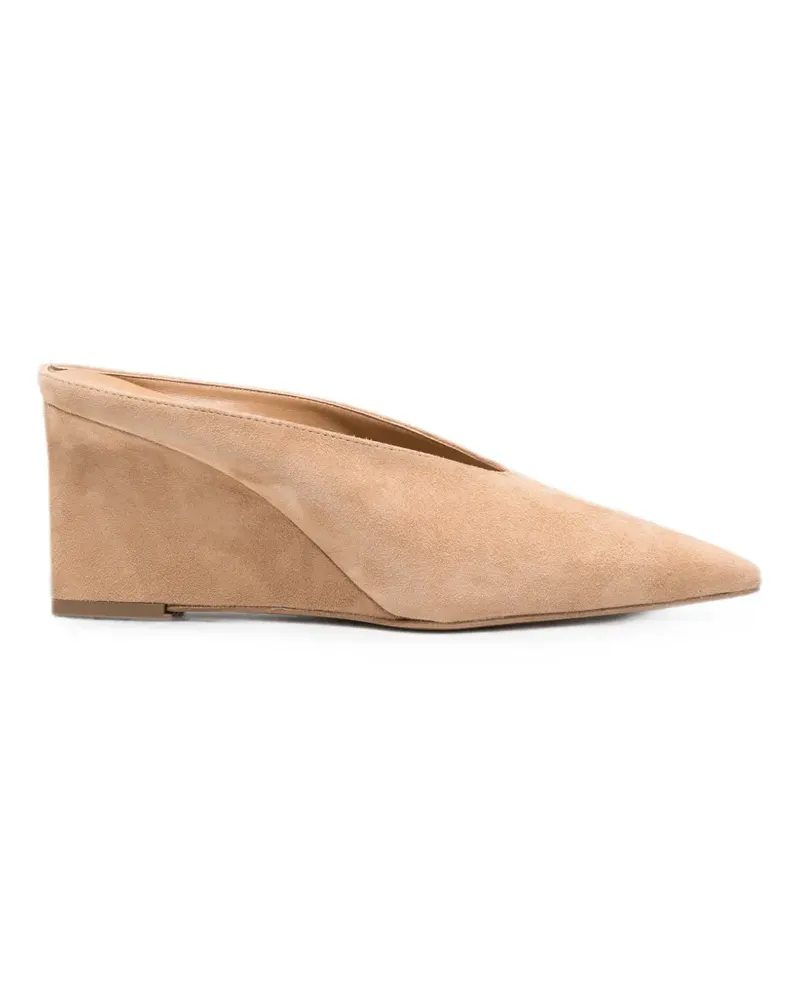 Bianca Di pointed-toe wedge pumps - Nude Nude