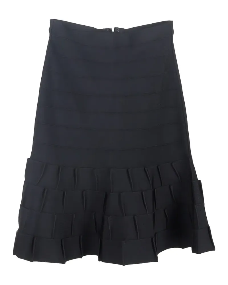 Hervé Léger gestufter Rock - Schwarz Schwarz