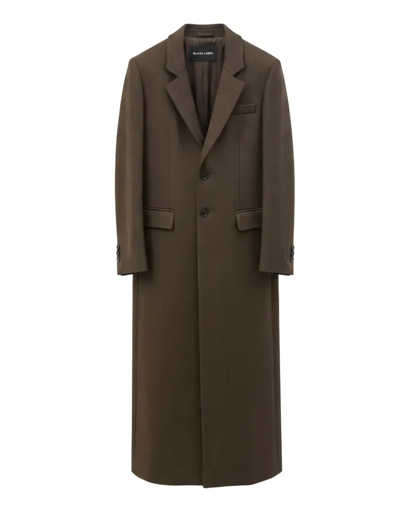Studiorundholz straight-cut notched-lapel coat - Braun Braun