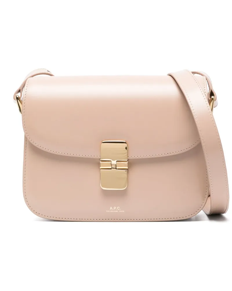 A.P.C. Kleine Grace Schultertasche - Nude Nude