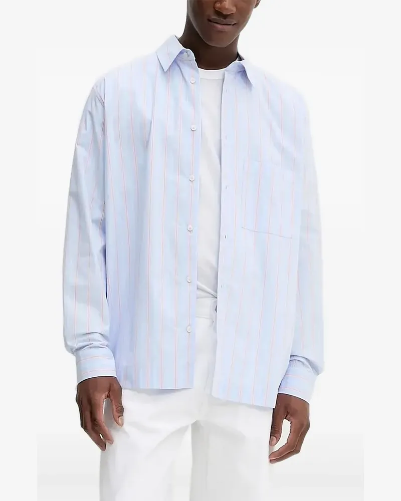 Won Hundred Gestreiftes Hemd - Blau Blau