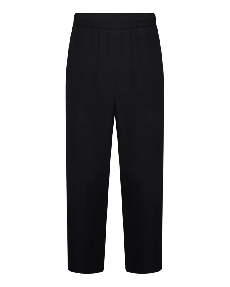 Emporio Armani elasticated-waistband trousers - Schwarz Schwarz