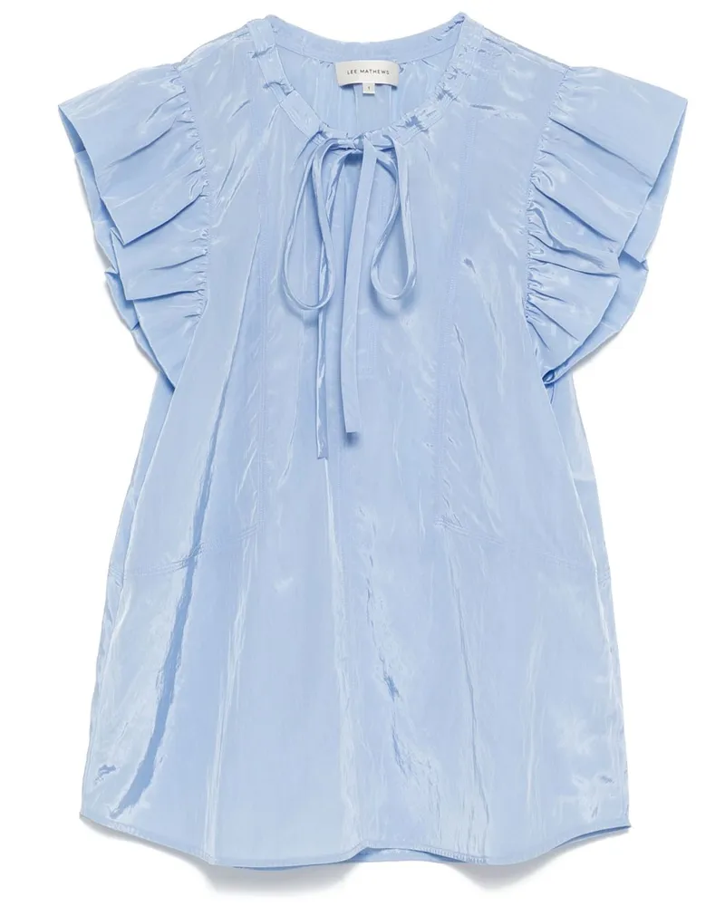 Lee Mathews Top mit Schnürung - Blau Blau