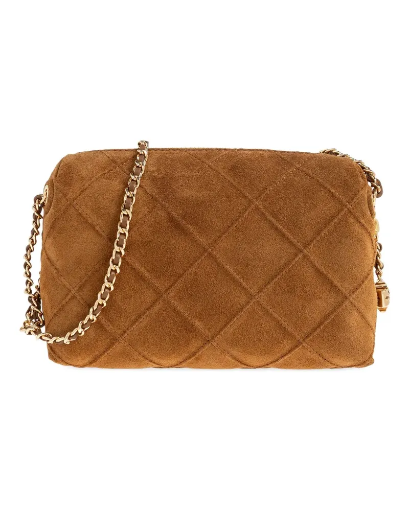 Tory Burch Umhängetasche mit gestepptem Motiv - Braun Braun