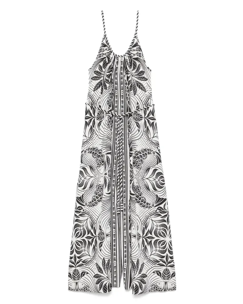 FARM Rio Monochrome Elegance Scarf Jumpsuit - Weiß Weiß