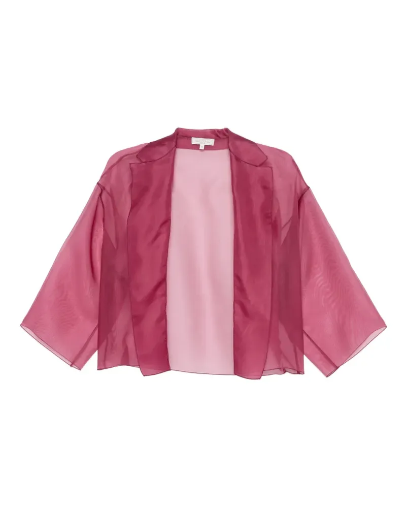 Antonelli Firenze Emma sheer silk jacket - Rosa Rosa
