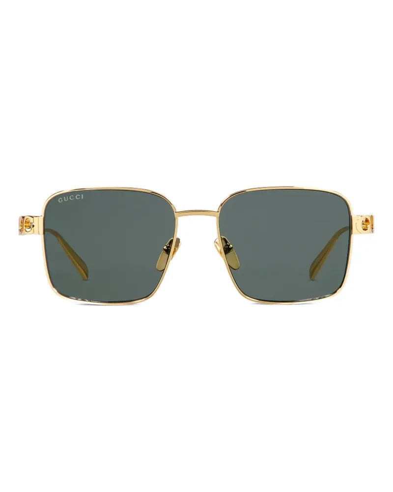 Gucci square-frame sunglasses - Gold Gold