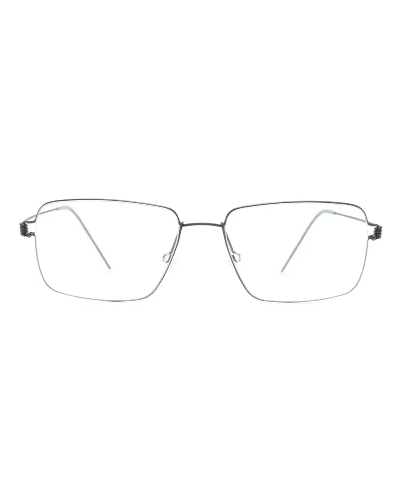 Lindberg Aaron Brille mit eckigem Gestell - Grau Grau