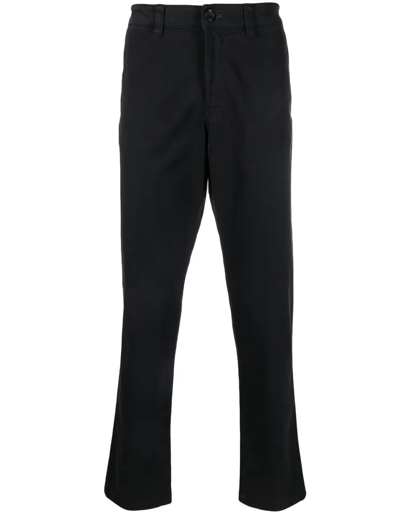 Paul Smith Gerade Hose aus Bio-Baumwolle - Schwarz Schwarz