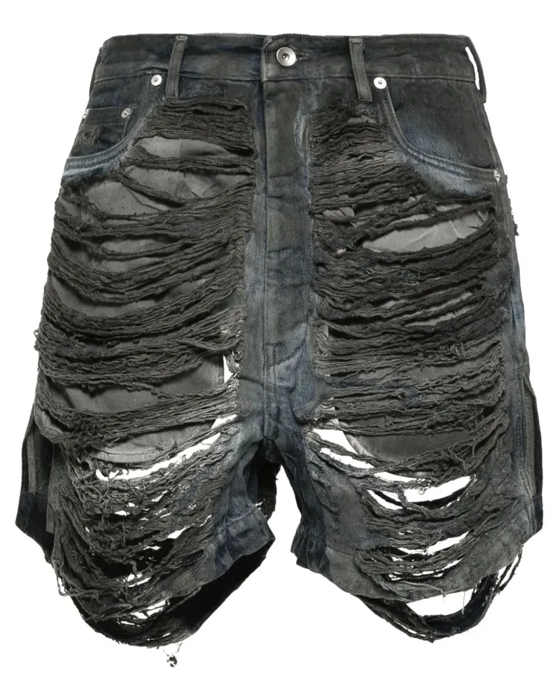 DRKSHDW by Rick Owens Jeans-Shorts im Distressed-Look Grau