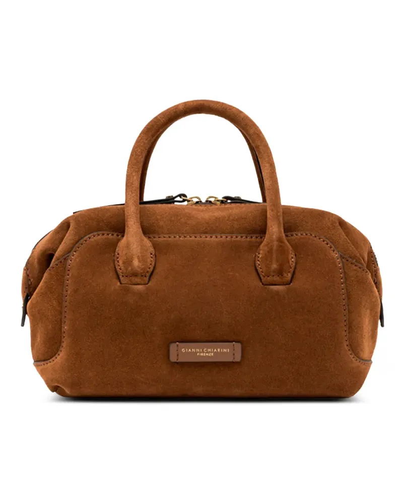 Gianni Chiarini Große Gemma Tote Bag aus Wildleder - Braun Braun