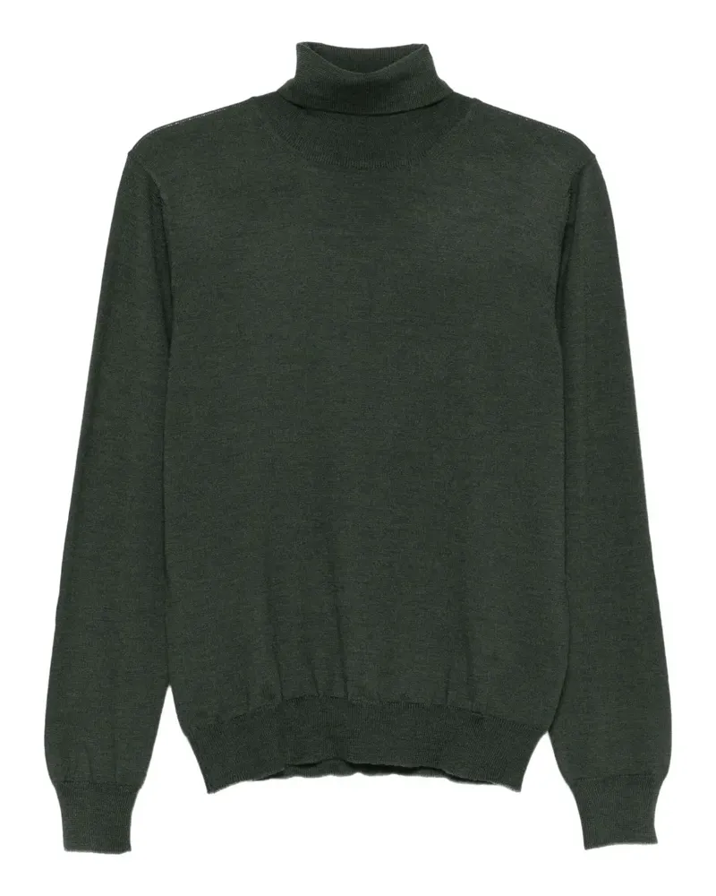 Tagliatore Klassischer Rollkragenpullover - Grün Grün