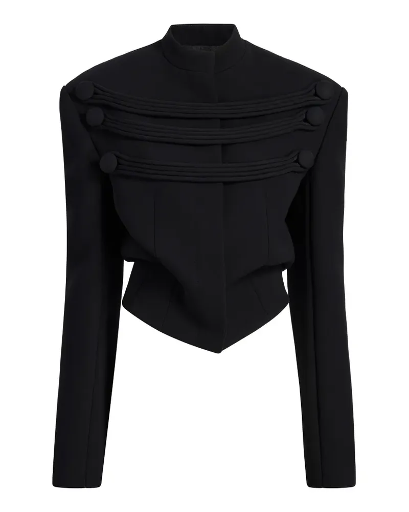 KHAITE York Jacke mit Kordelstickerei - Schwarz Schwarz