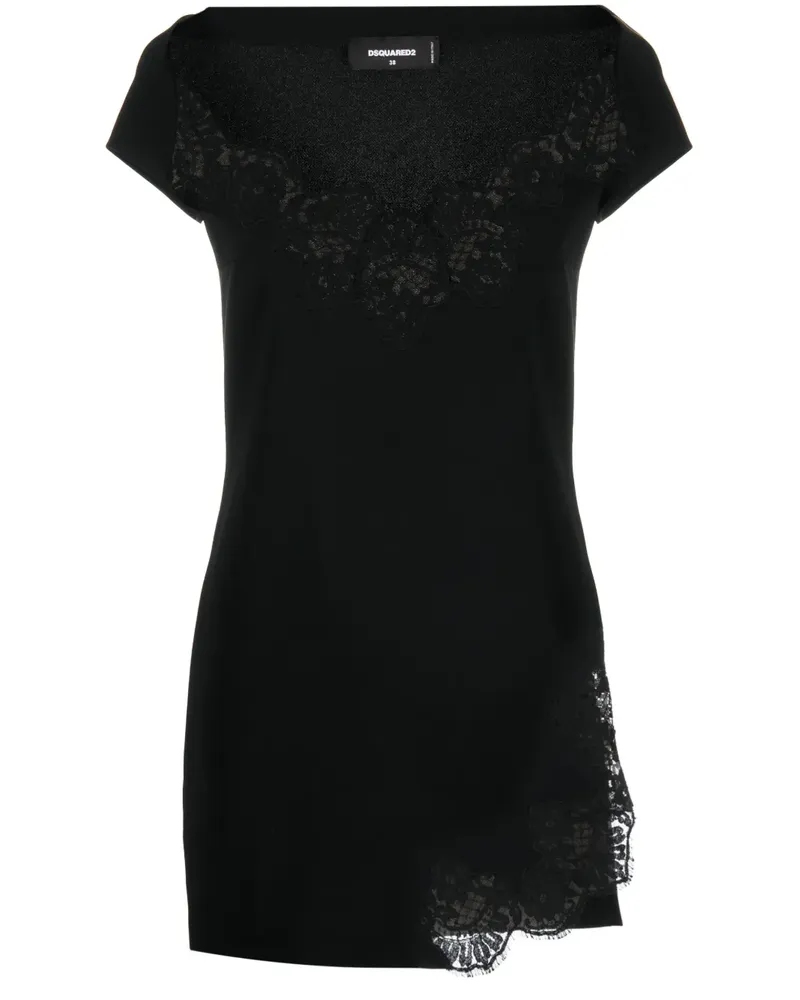 Dsquared2 Minikleid mit Spitze - Schwarz Schwarz