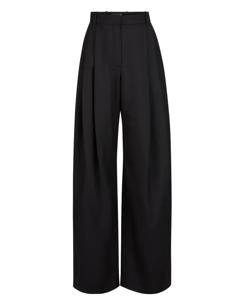 Nina Ricci Hose aus Gabardine mit Falten - Schwarz Schwarz