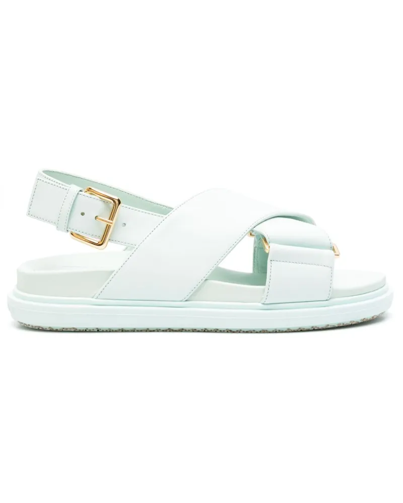 Marni Fussbett Sandalen mit überkreuzten Riemen - Blau Blau